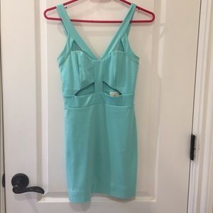 Tobi cutout blue dress